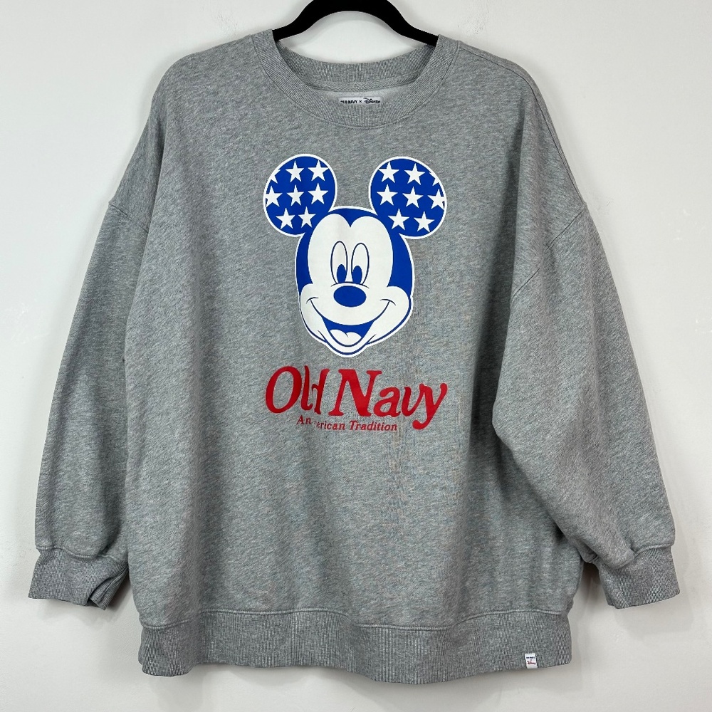 Disney X Old Navy Women's Mickey Mouse Novelty Sweatshirt XL Casual